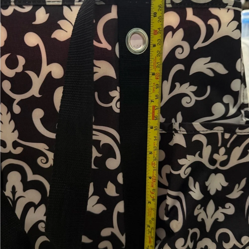 ThirtyOne Black & White 11x14in Utility Tote - Picture 4 of 4
